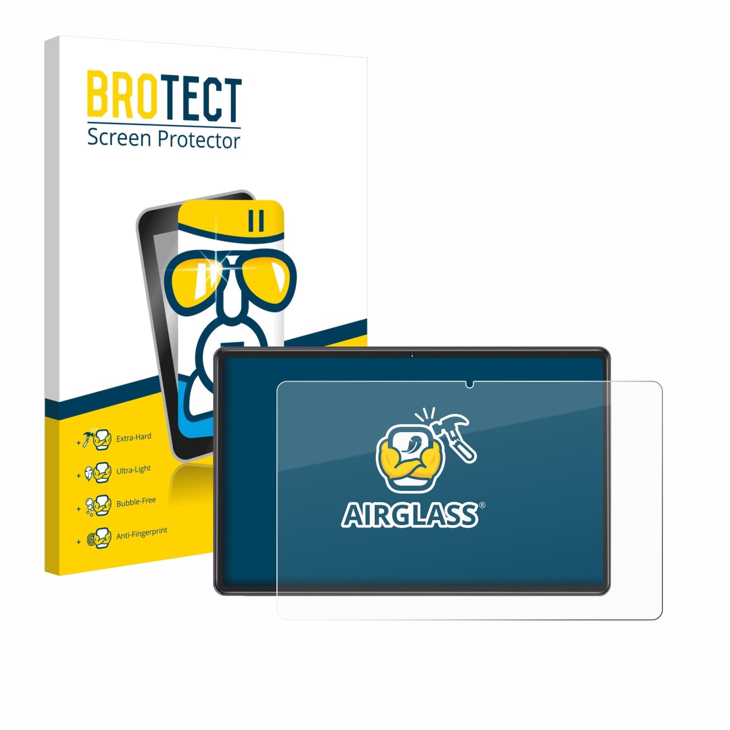  **BROTECT Kratzfest 9H Schutzglas für ZIOVO Z118 10.1" Displayschutz für Business und Privathaushalte im Büro und Zuhau